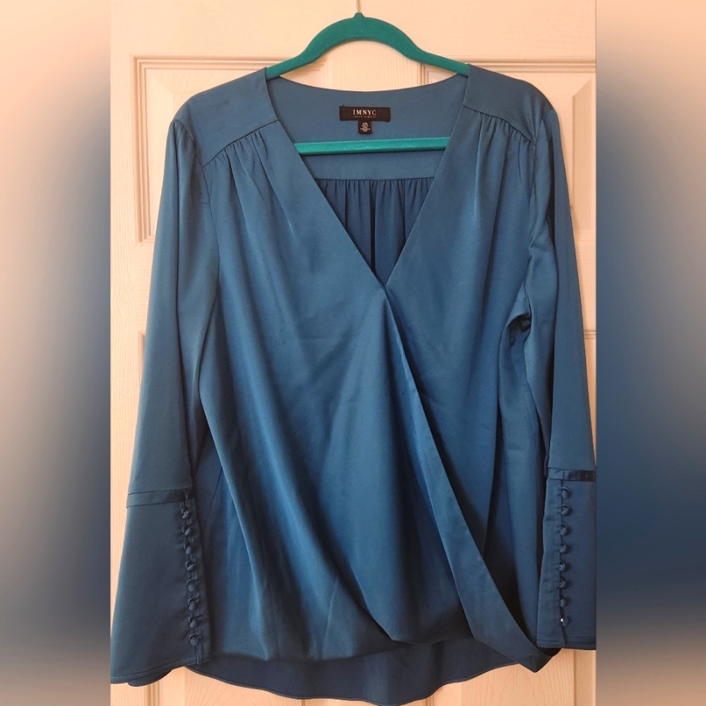 ISAAC MIZRAHI Women's L/G long sleeve shirt
